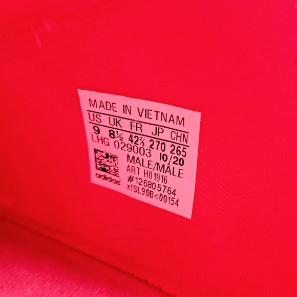 Adidas NMD R1 "Scarlet" Red/ White Men's 9 - Picture 6 of 6